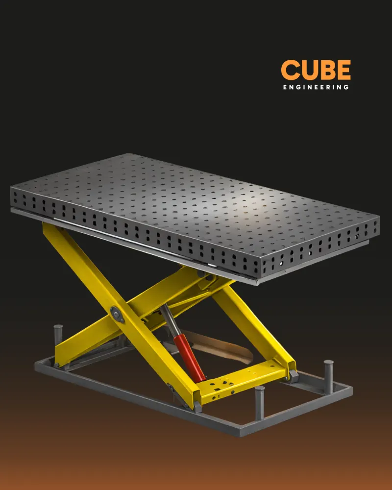 Stoły z hydrauliczną regulacją wysokości – nowość w ofercie CUBE Engineering