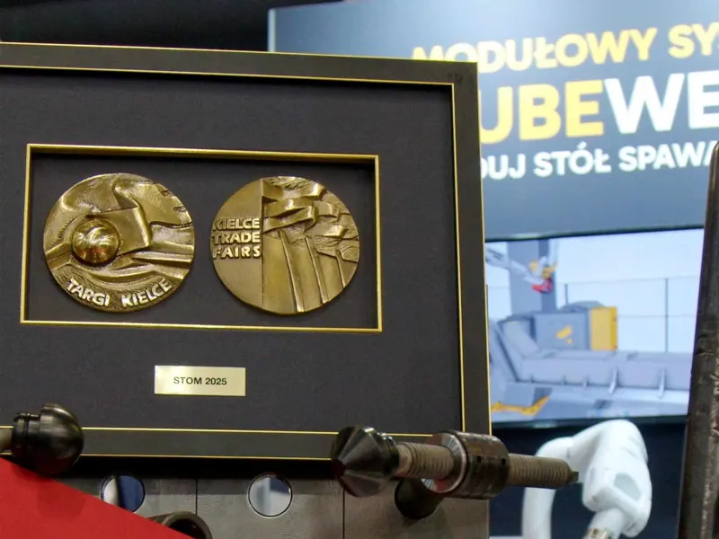 Targi stom 2025 w Kielcach z nagrodą za stół spawalniczy CUBEWELD ULTIMATE