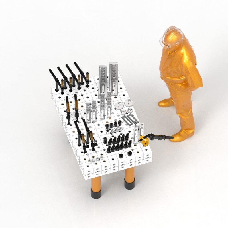 nr.1 stół spawalniczy cubeweld ltimate 28 1200x800mm + pakiet narzędzi 1 Stół spawalniczy 1200x800 wraz z narzędziami