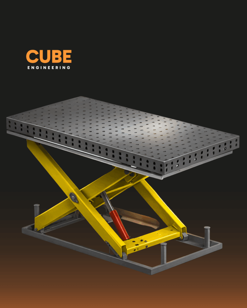 Stoły z hydrauliczną regulacją wysokości – nowość w ofercie CUBE Engineering